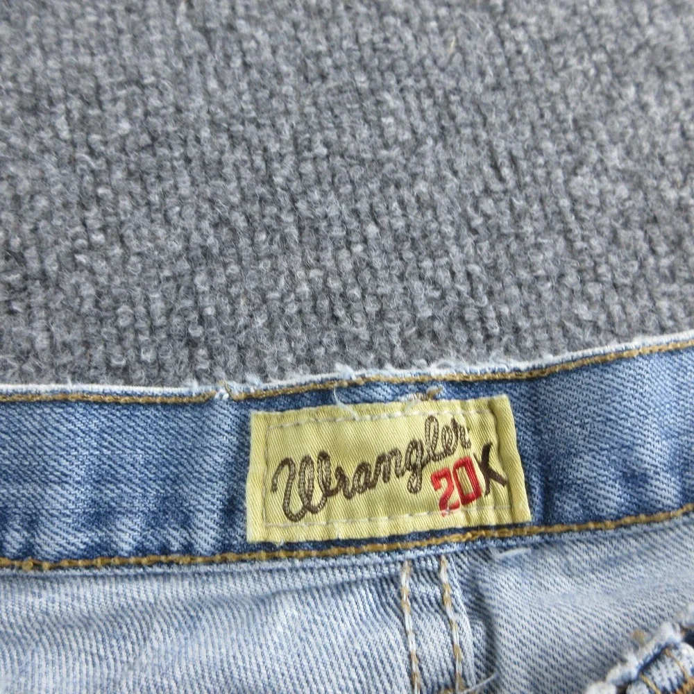 Wrangler 20X Jeans Mens 33x32 Blue Straight Light Wash Denim 01MWXLB Workwear